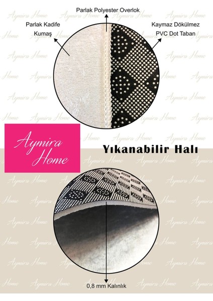Yılbaşı Çam Ağacı Altı Ayak Örtüsü Yıkanabilir Kumaş Cırtlı 65X65