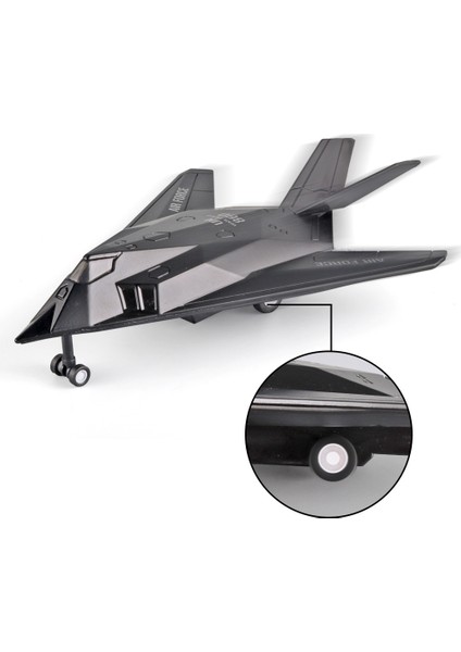 F-297.18CM Night Eagle Attacker Model" Siyah Askeri Uçak (Yurt Dışından)