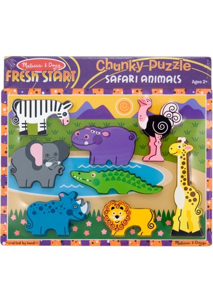 Melissa And Doug Ahşap Tombul Yapboz - Safari