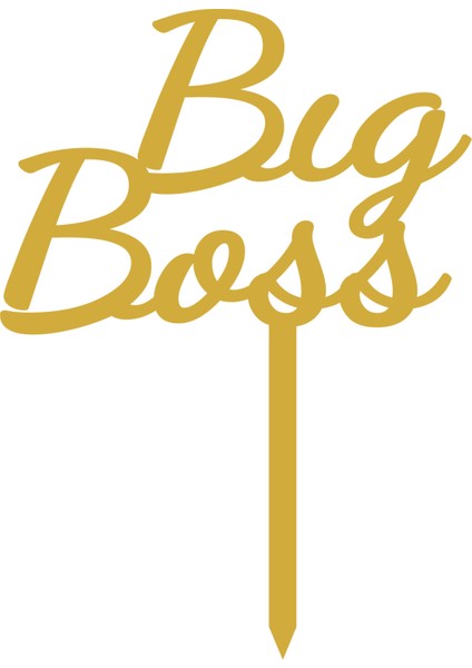 Bıg Boss Pasta Süsü Gold