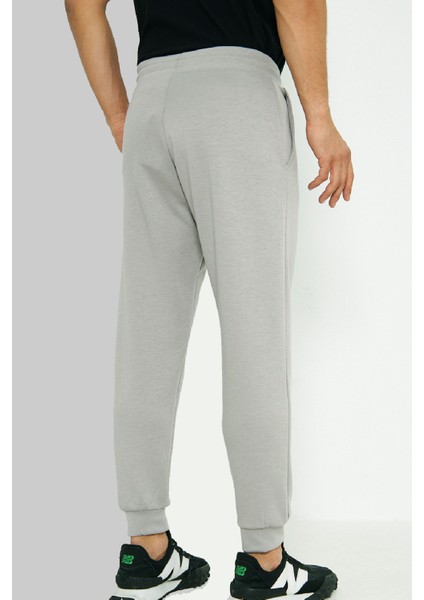 Erkek Gri Ribana Paça Cepli Beli Lastikli Yüksek Bel Modal Scuba Spor Eşofman Altı EDY0020G indirimleri