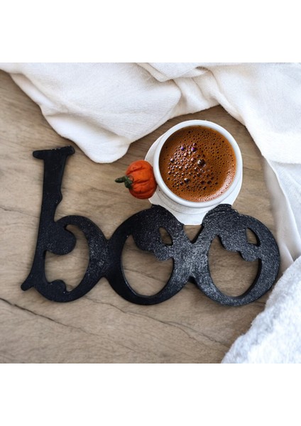Boo Halloween Cadılar Bayramı Bardak Altlığı