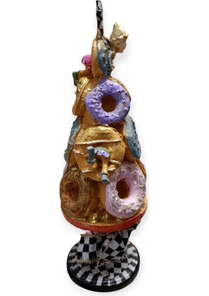 Donut Ağacı Dekoratif ve Şık Biblo,obje, Yılbaşı ,noel