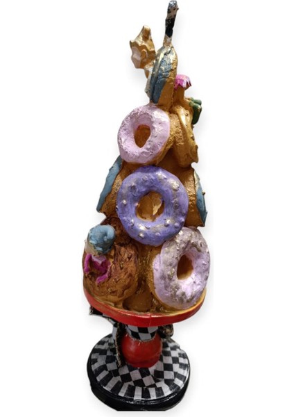 Donut Ağacı Dekoratif ve Şık Biblo,obje, Yılbaşı ,noel