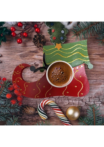 Elf Noel Ayakkabısı Şeklinde Sunumluk - Yılbaşı, Noel, Özel Etkinlik, Sunumluk