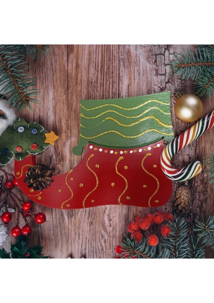 Elf Noel Ayakkabısı Şeklinde Sunumluk - Yılbaşı, Noel, Özel Etkinlik, Sunumluk modelleri