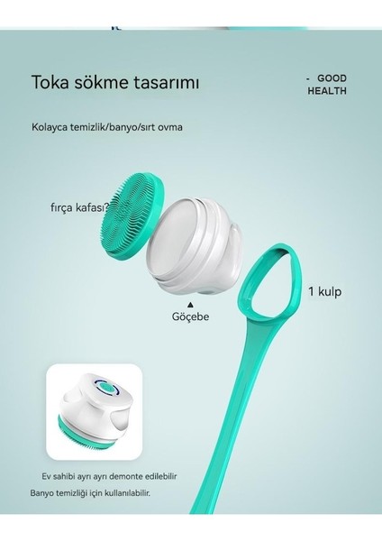 Elektrikli Banyo Masaj Fırçası + 5 Fırça Başlığı (Yurt Dışından) modelleri