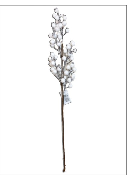 Yılbaşı Çiçeği Beyaz Pamuk Kokina Dal Vazo 1 Adet 60 cm fiyatları