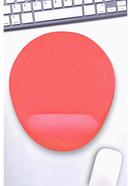 Bilek Destekli Mousepad - Kaymaz Mouse Ped - Fare Pedi - Oval Mouse Altlığı - Oval Mousepad - Mouseped