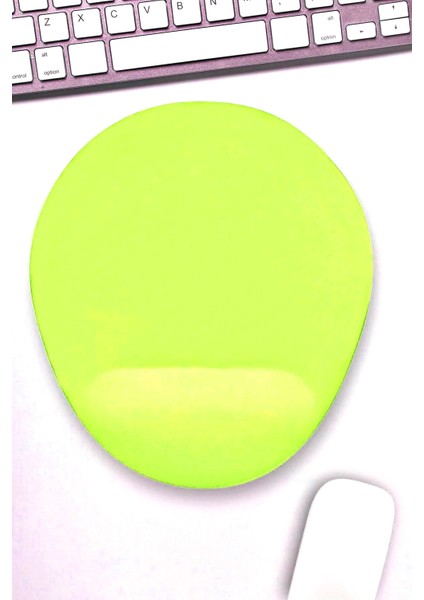 Bilek Destekli Mousepad - Kaymaz Mouse Ped - Fare Pedi - Oval Mouse Altlığı - Oval Mousepad - Mouseped