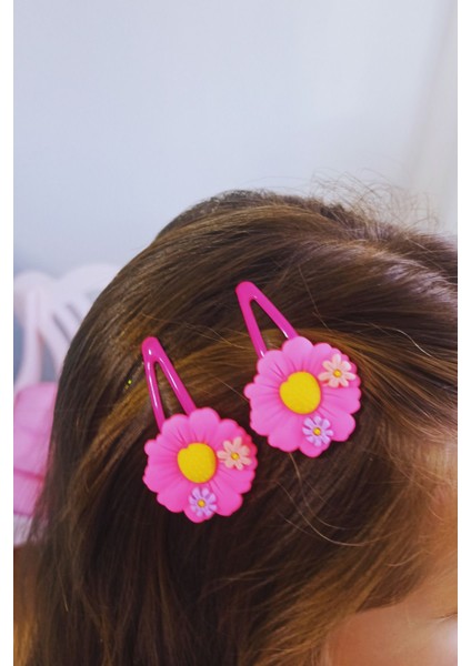 Renkli Papatya Çıtçıt Toka 1 Çift (2 Adet ) fiyatları