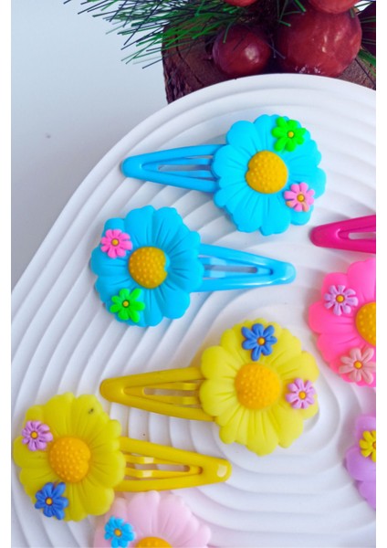 Renkli Papatya Çıtçıt Toka 1 Çift (2 Adet ) fırsatları