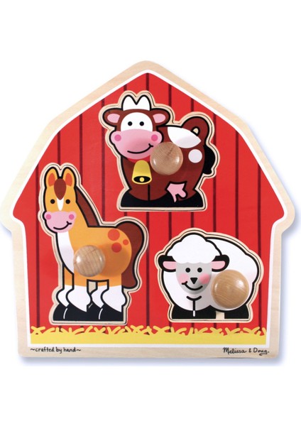 Melissa And Doug Ahşap Ilk Yapbozum - Çiftlik Hayvanları