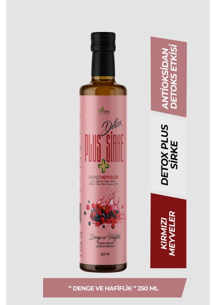 Detox Plus Sirke Kırmızı Meyveler Içeriğiyle 250ML