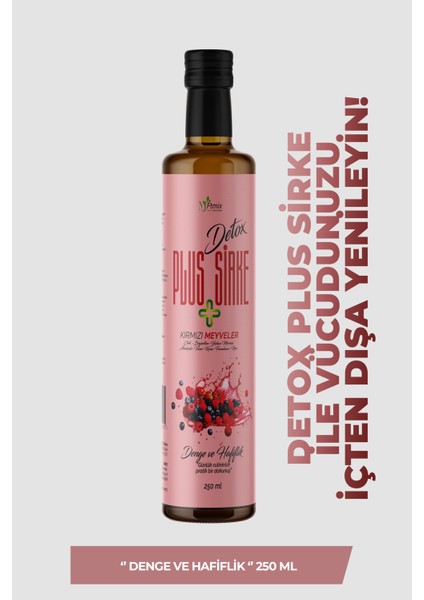 Detox Plus Sirke Kırmızı Meyveler Içeriğiyle 250ML