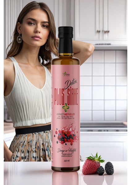 Detox Plus Sirke Kırmızı Meyveler Içeriğiyle 250ML