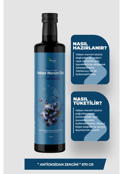 Yaban Mersini Özü Antioksidan Etkili 670GR
