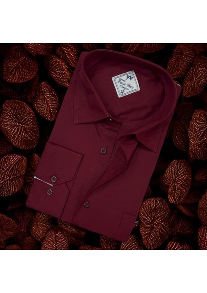 Kışlık Pamuklu Oxford Uzun Kollu Erkek Gömlek (Regular Kalıp)