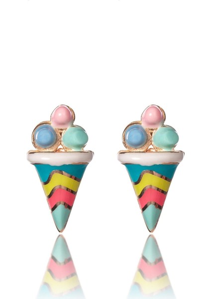 Ice Cream I Gümüş Küpe