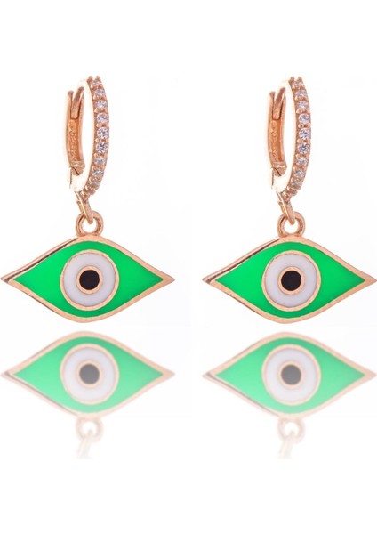 Greenish Eye Gümüş Küpe