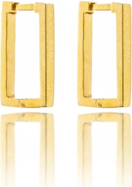 Gold Gate Gümüş Küpe