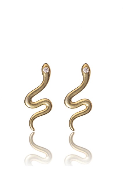 Serpent Lover Iı Gümüş Küpe