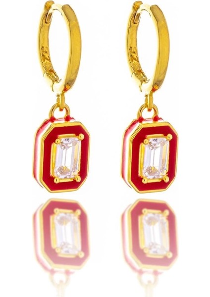 Girl On Fire Gümüş Küpe