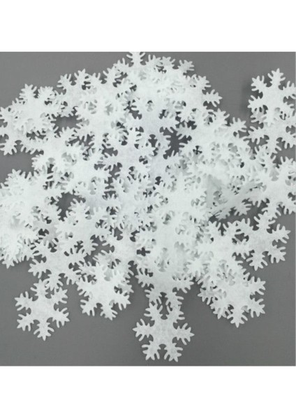 Masa Üzeri Yılbaşı Kar Taneleri Simli Eva 20'li Paket