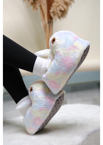 Earna Tavşan Model Şişme Peluş Kadın Panduf fiyatları