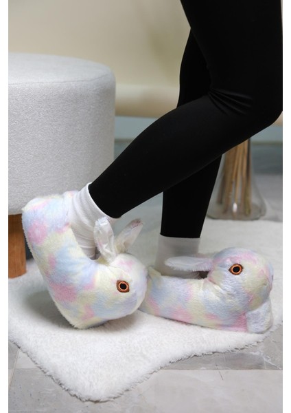 Earna Tavşan Model Şişme Peluş Kadın Panduf fırsatları