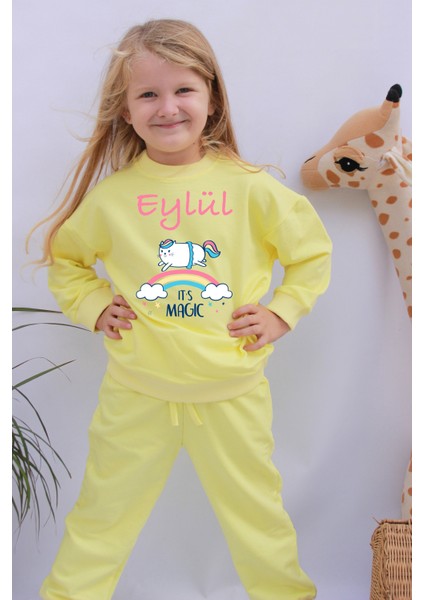 Isme Özel Kız Bebek Pamuklu Mevsimlik Takım