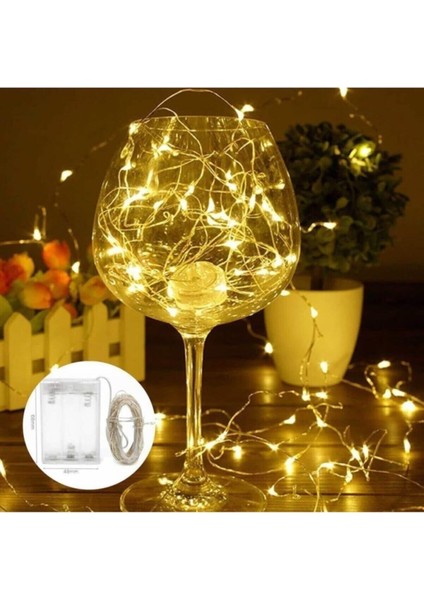 3 M Peri Rgb 30 LED Pilli Noel Parti Yılbaşı Ağaç Dekoratif Aydınlatma Lambası Animasyonlu Süsleme