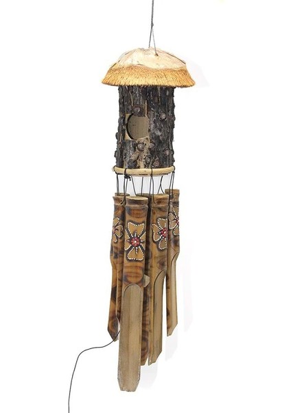 Bambu Kuş Yuvalı Rüzgar Çanı