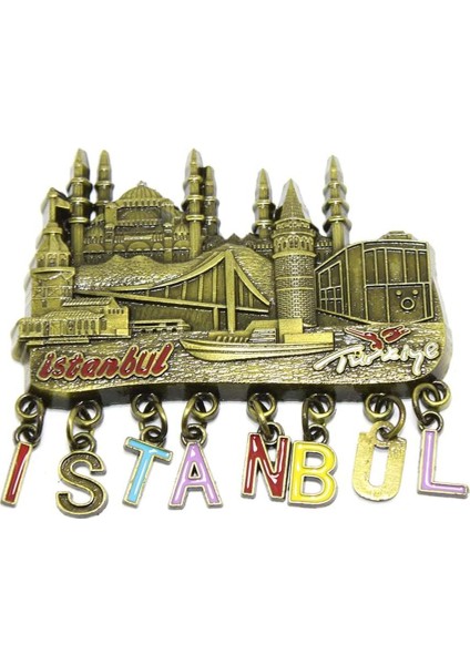 Metal Istanbul Temalı Yöresel Magnet fiyatları