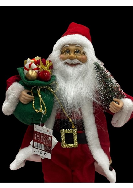 Noel Baba Santa Claus Christmas Süsü Figür 49 cm Ithal Üründür.