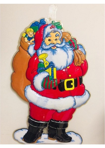Yılbaşı Çuvallı Noel Baba Şeffaf Asma Süs