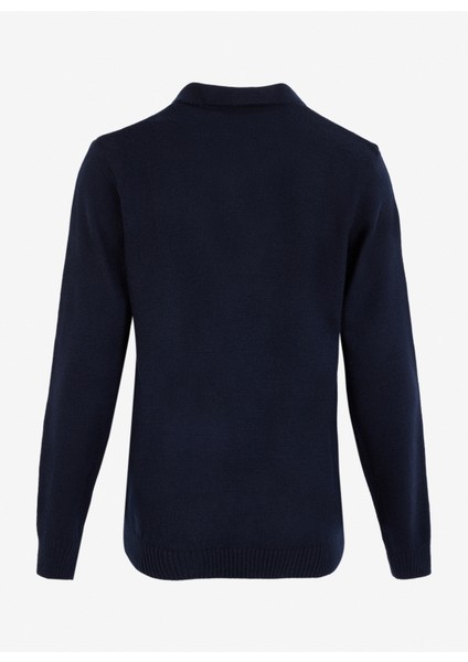 Lacivert Erkek Polo Basic Düz Kazak PBF4WM-KZK 5030 fiyatları