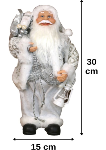 Yılbaşı Noel Baba Figür Santa Claus 30 cm