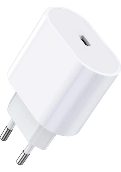 Hufy, 18W Apple iPhone Hızlı Şarj Adaptörü x Xs Xr 11 12 13 14 Pro Max Mini Plus Uyumlu Type-C Adaptör. Beyaz