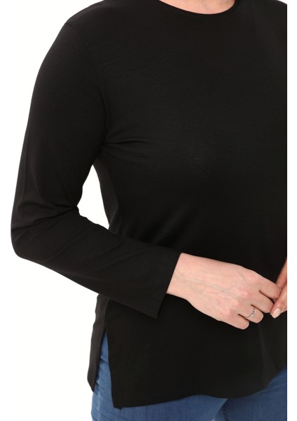 Kadın Büyük Beden Bisiklet Yaka Mevsimlik Viskon Penye Body modelleri