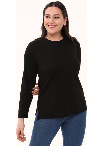 Kadın Büyük Beden Bisiklet Yaka Mevsimlik Viskon Penye Body indirimleri