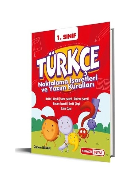 Kırmızı Beyaz Tekno 1.sınıf Türkçe Noktalama Işaretleri ve Yazım Kuralları Yeni