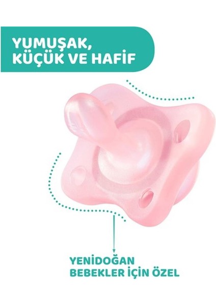 PhysioForma Mini Soft 2'li Emzik 2-6 Ay Kız