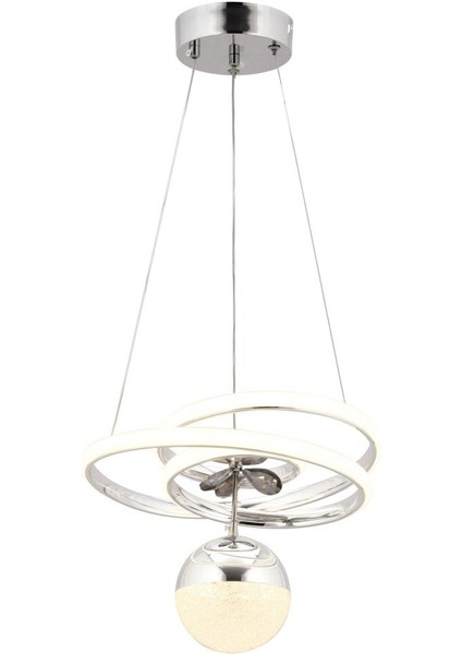 Istanbul Avize Diana Ledli Üç Renk Gümüş Lüx Modern Avize fiyatları