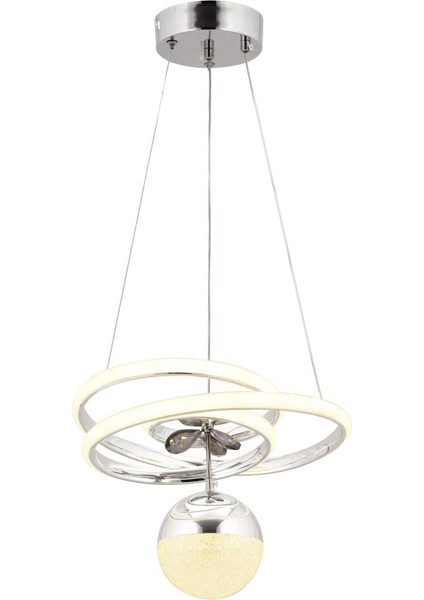 Istanbul Avize Diana Ledli Üç Renk Gümüş Lüx Modern Avize fırsatları