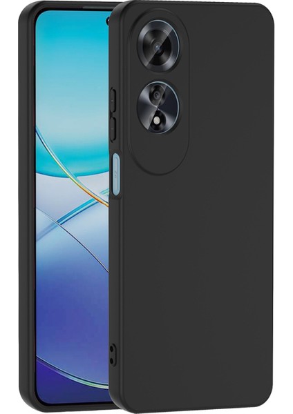 Oppo A60 Kılıf Kadife Dolgulu Şık Candy Lansman Silikon Kapak