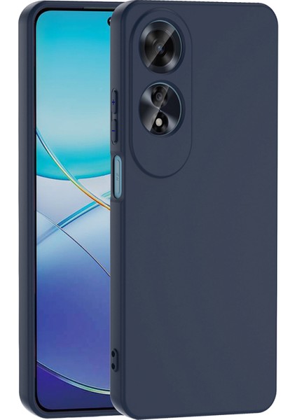 Oppo A60 Kılıf Kadife Dolgulu Şık Candy Lansman Silikon Kapak