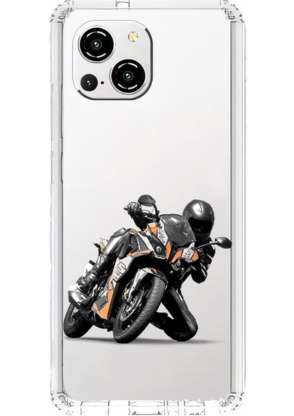 Reeder S23 Pro Max Uyumlu Motosiklet Tutkusu Desenli Silikon Kılıf