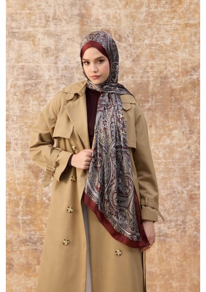 Bordo Hint Vual Şal - 5003-02 fiyatları