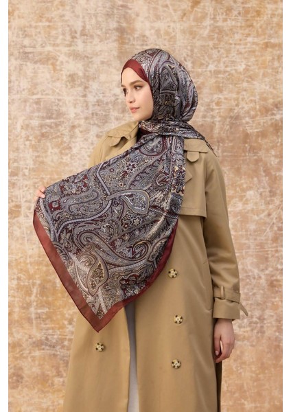 Bordo Hint Vual Şal - 5003-02 fırsatları